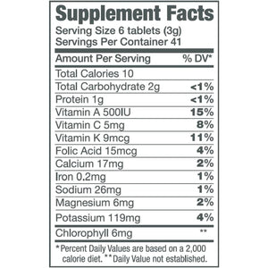 Green Foods Original Green Magma Barley Grass Nutritional Supplement, 250 Tablets (500Mg)