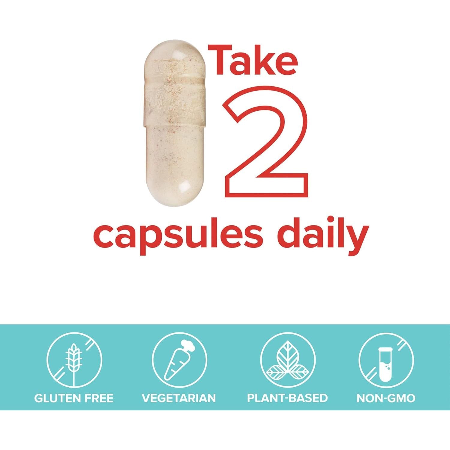 Vibrant Health, Gigartina Red Marine Algae, Plant-Based Immune Support, 60 Capsules