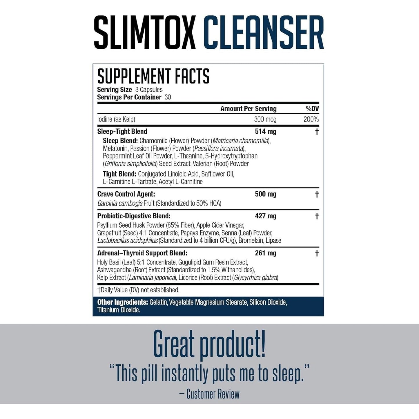 NDS Nutrition Maximum Fat Loss Support through Appetite Control, Restful Sleep, Digestive Health 90 Capsules