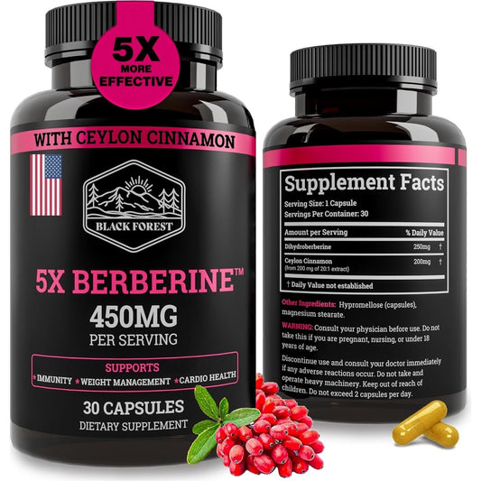 Black Forest 5X Berberine a Dihydroberberine Supplement 