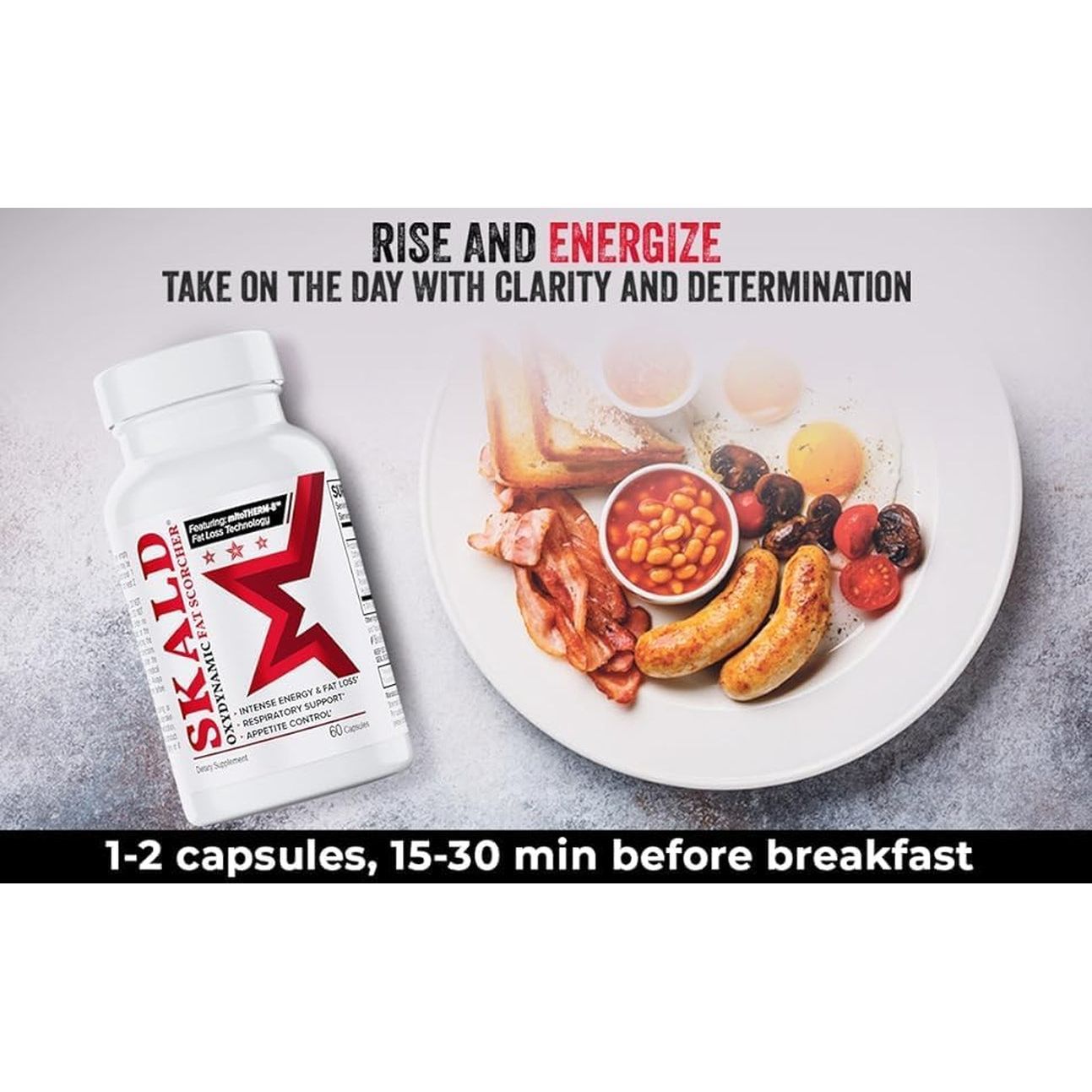 Skald Oxydynamic Fat Scorcher - for Weight Loss - Thermogenic Fat Burner