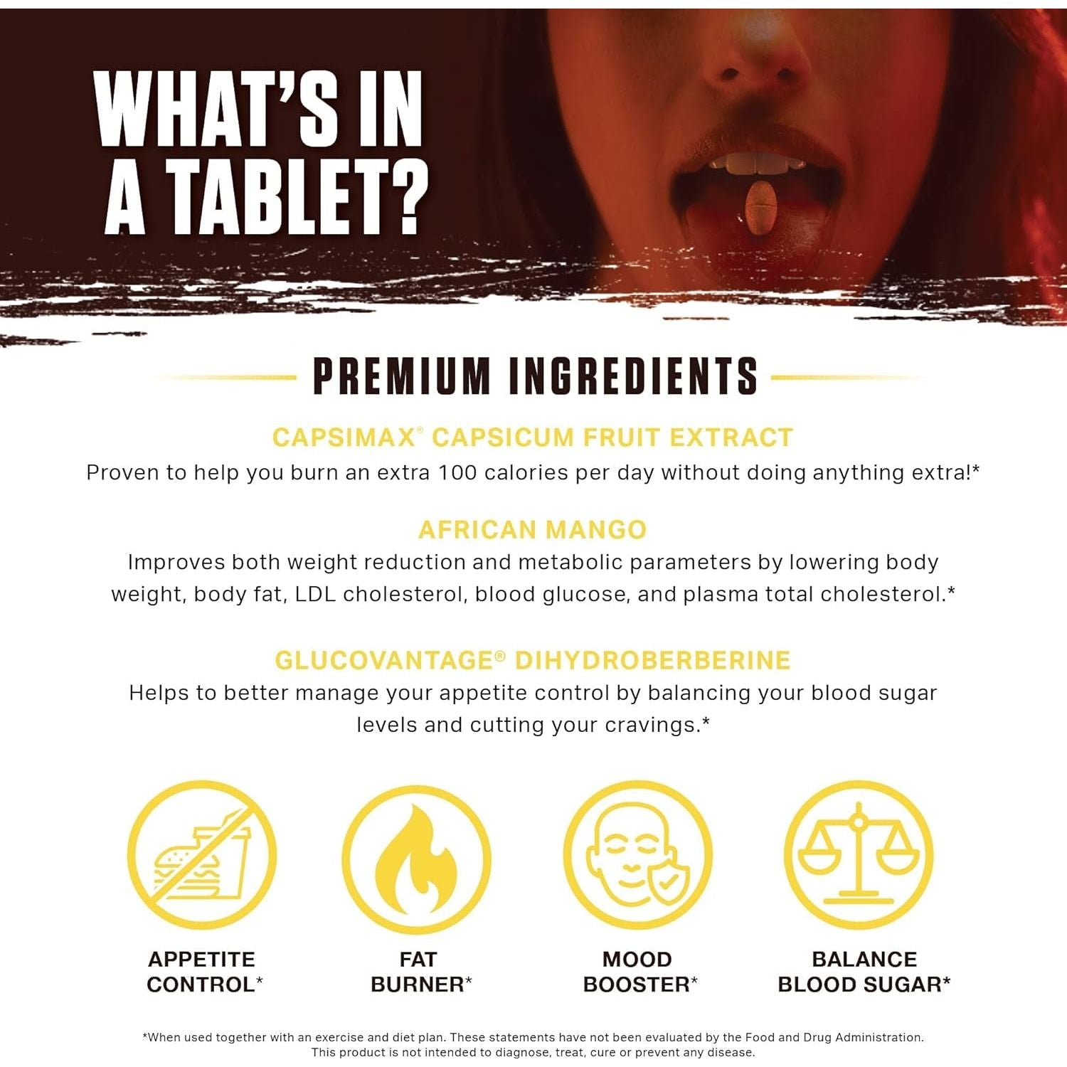 Ambrosia Ember™ Thermogenic Fat Burner & Appetite Support Supplement Pills