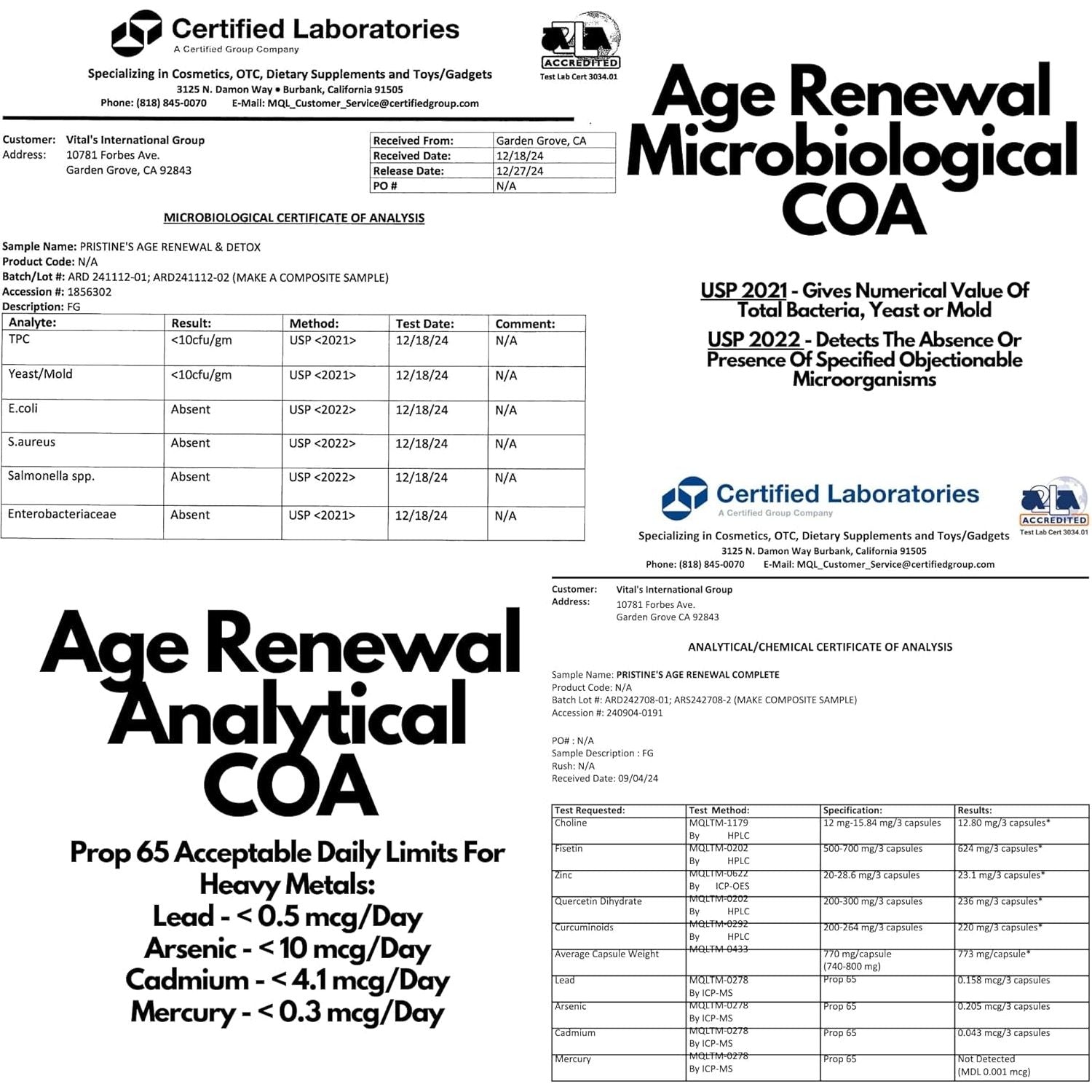 Age Renewal Complex & Autophagy Aid Senolytic Cell Cleansing Anti-Aging Supplement - 30 Day Supply
