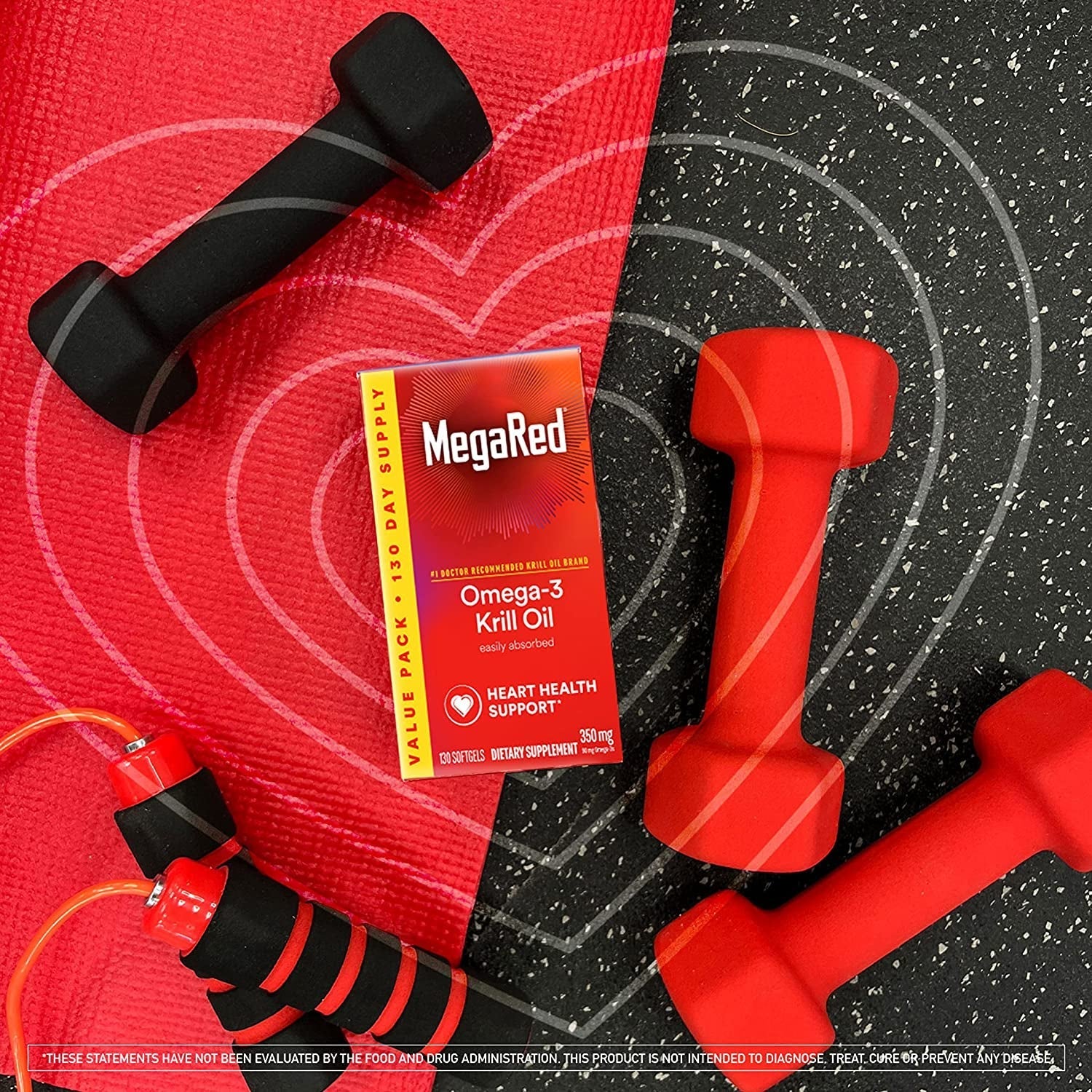 Megared - Omega-3 Krill Oil 350Mg Softgels (130 Count)