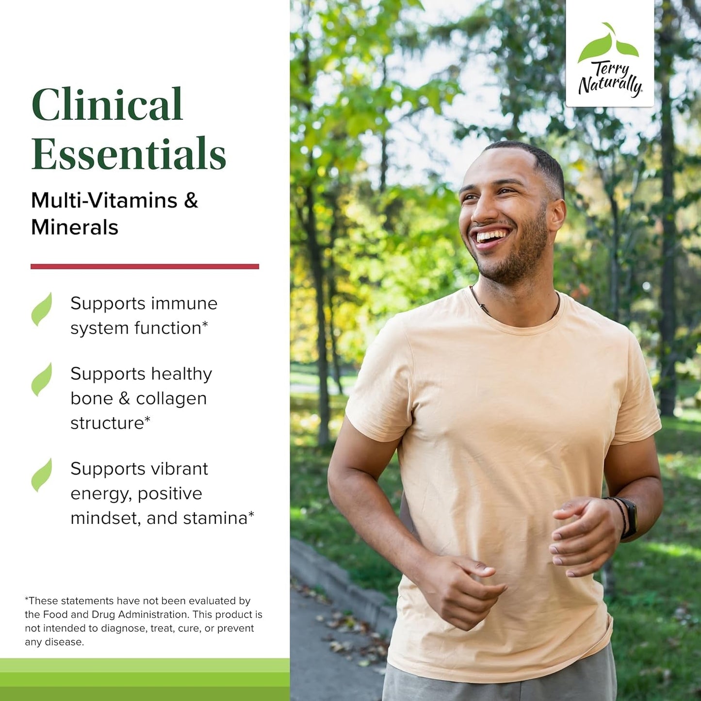 Terry Naturally Clinical Essentials - Multivitamin & Mineral Supplement 30 Servings