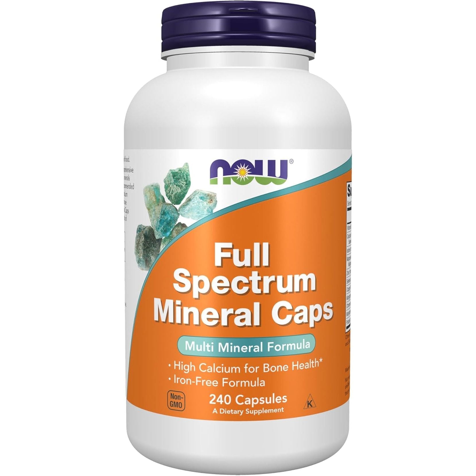 NOW Supplements, Full Spectrum Mineral Caps, Multi Mineral Formula, 240 Veg Capsules
