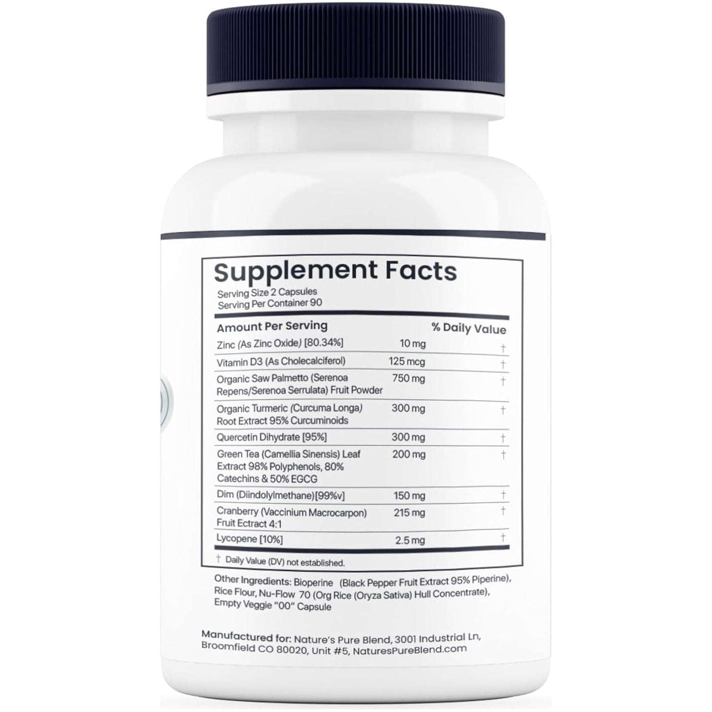 Nature'S Pure Blend Prostate Flow Prostate Support for Men - Urinary Support - 90 Caps