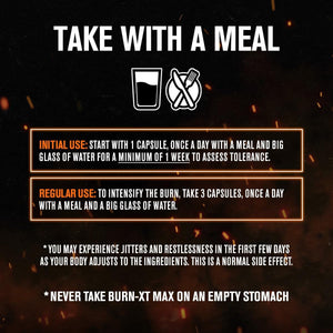 Jacked Factory Burn-Xt Max - High-Performance Thermogenic Fat Burner & Appetite Suppressant 90 Capsules