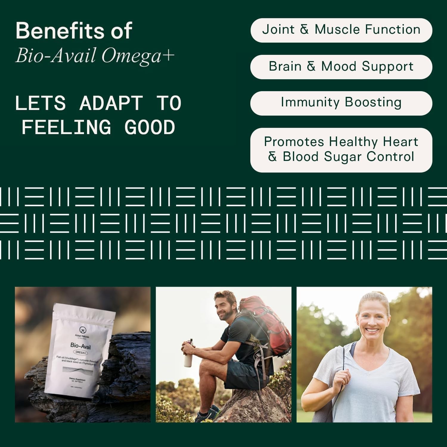 Adapt Naturals Omega 3 Fish Oil Supplement with Bioavailable Curcumin & Black Seed Oli, 1,500Mg 30 Days Supply