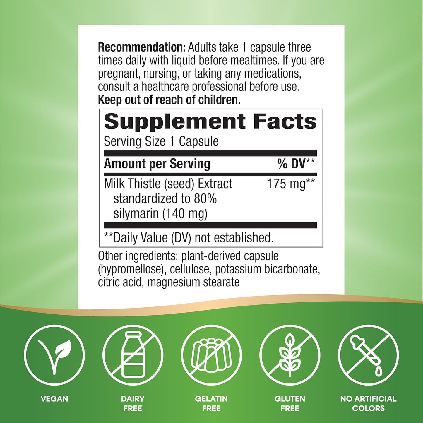 Nature'S Way Thisilyn with Standardized Milk Thistle Extract, Supports Liver Function*,100 Capsules 