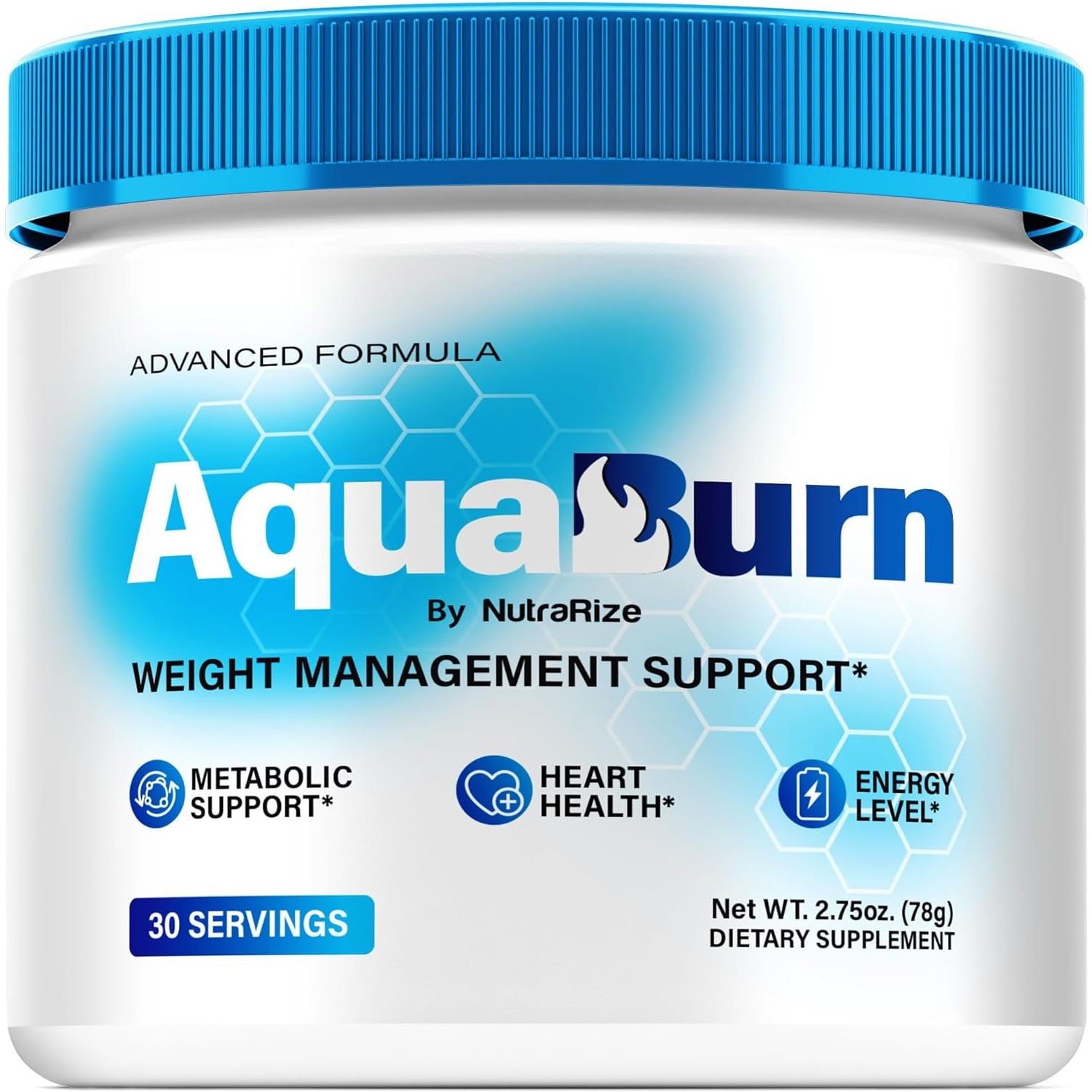 Aquaburn - Premium Powder Formula for Overall Health and Fitness (30 Servings)
