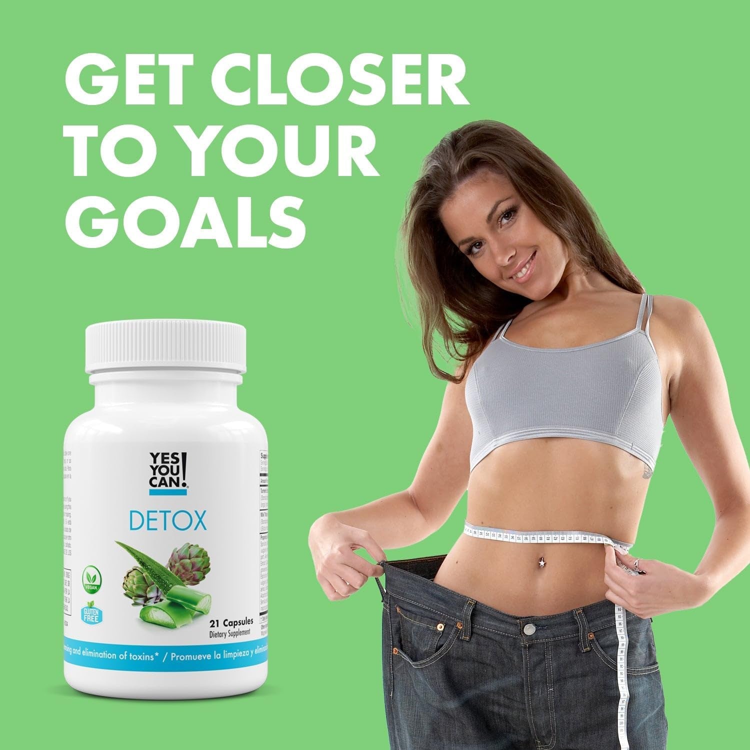 Yes You Can! Natural Detox Pills - Diuretic Cleanse with Electrolytes & Vitamins 21 Capsules