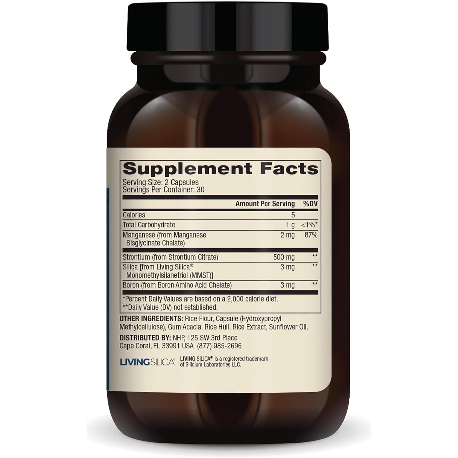 Dr. Mercola Bone Support with Strontium & Boron for Bone & Joint Comfort, Non-Gmo 30 Servings