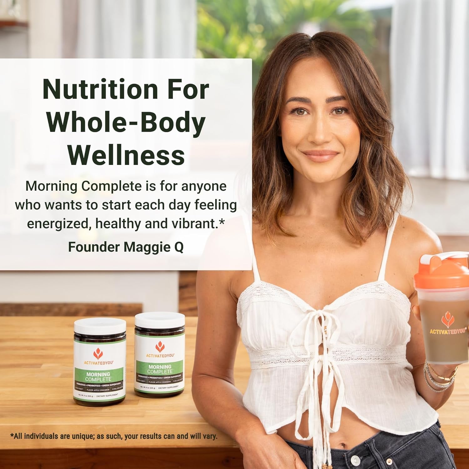 ACTIVATEDYOU Morning Complete Daily Wellness Greens Superfood Drink Mix for Gut Health 30 Servings