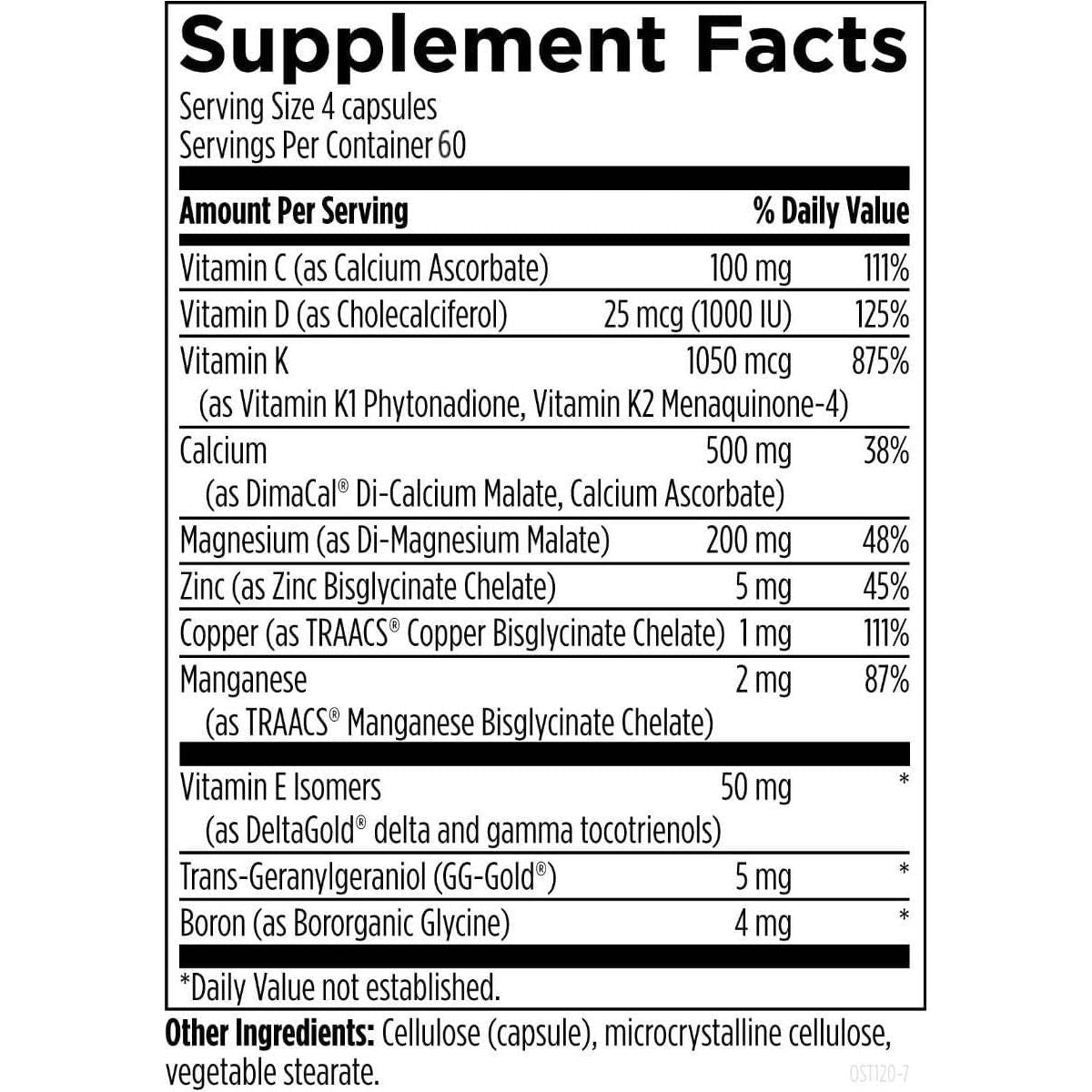 Designs for Health Osteoforce - Premium Bone Support Supplement (240 Capsules)