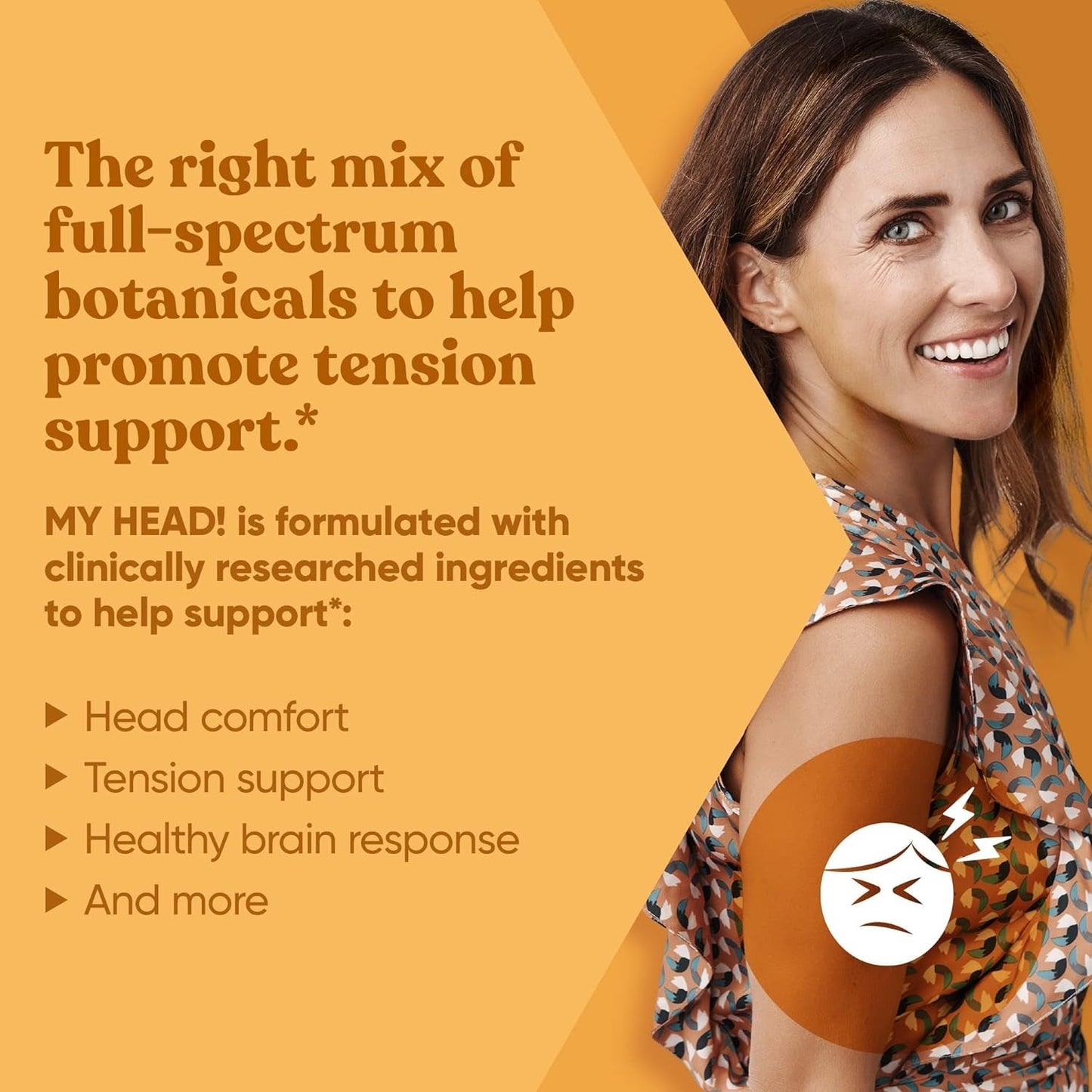 My Head! Headache Vitamins – Sensitivity, Tension, Comfort, Healthy Head Function for a Clear Mind - 60 Soft Capsules