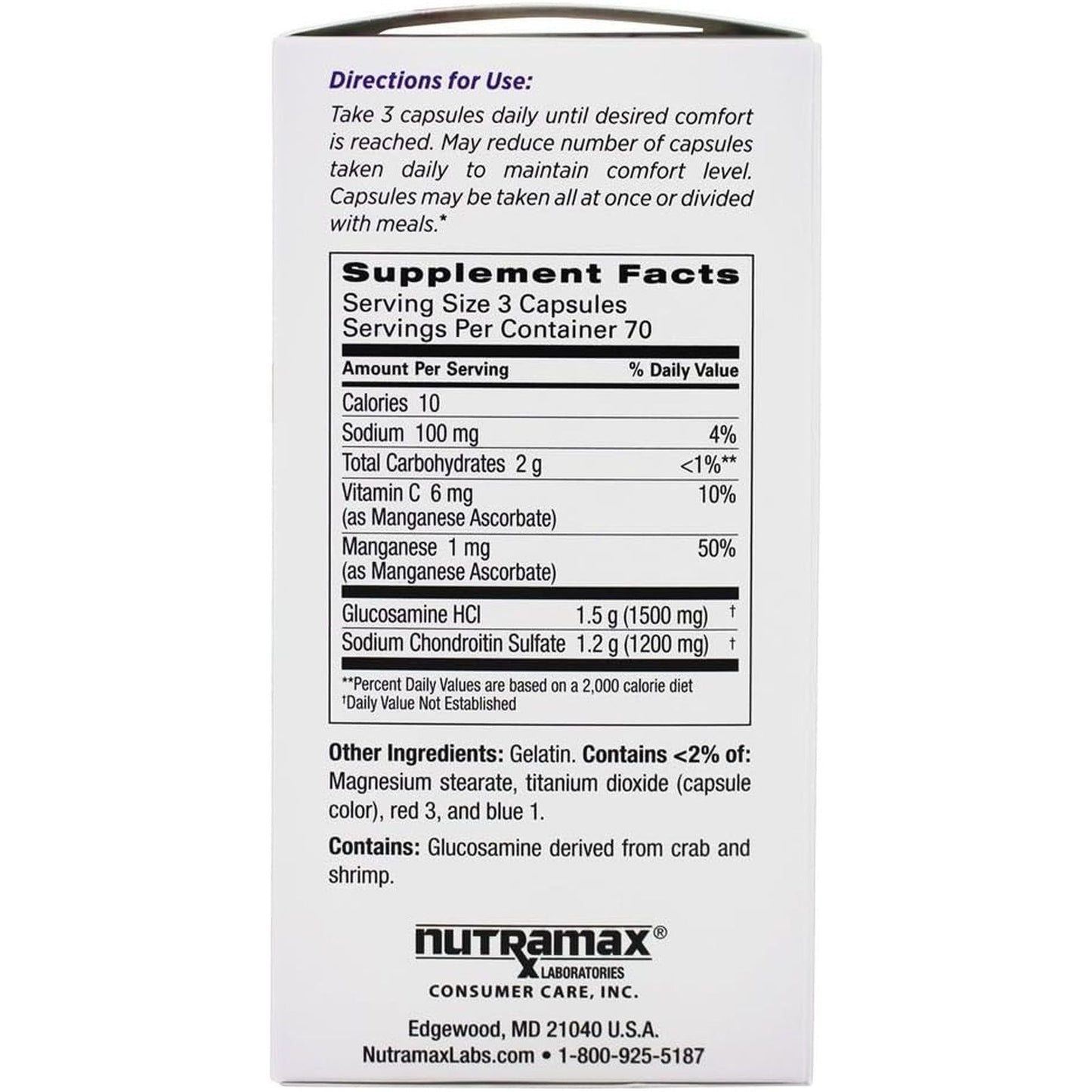 Cosamin DS for Joint Health Dietary Supplement, 210 Capsules