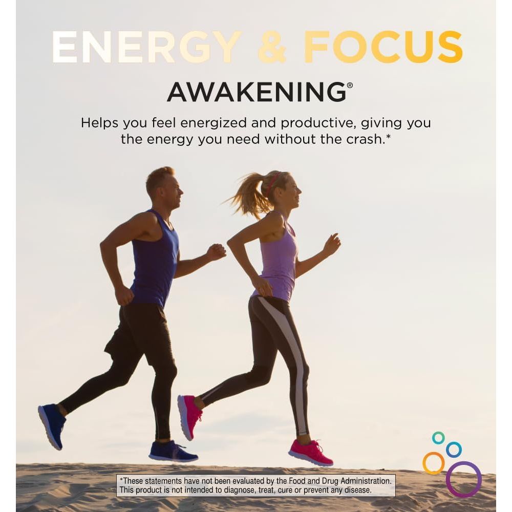 Awakening Natural Energy & Focus Nootropic Supplement for Focus, Energy, Mood & Clarity 60 Caps