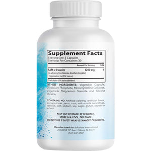 Infusions Maximum Strength Pure Sam-E 1200Mg 90 Vegetable Capsules (S-Adensoyl-Methionine)