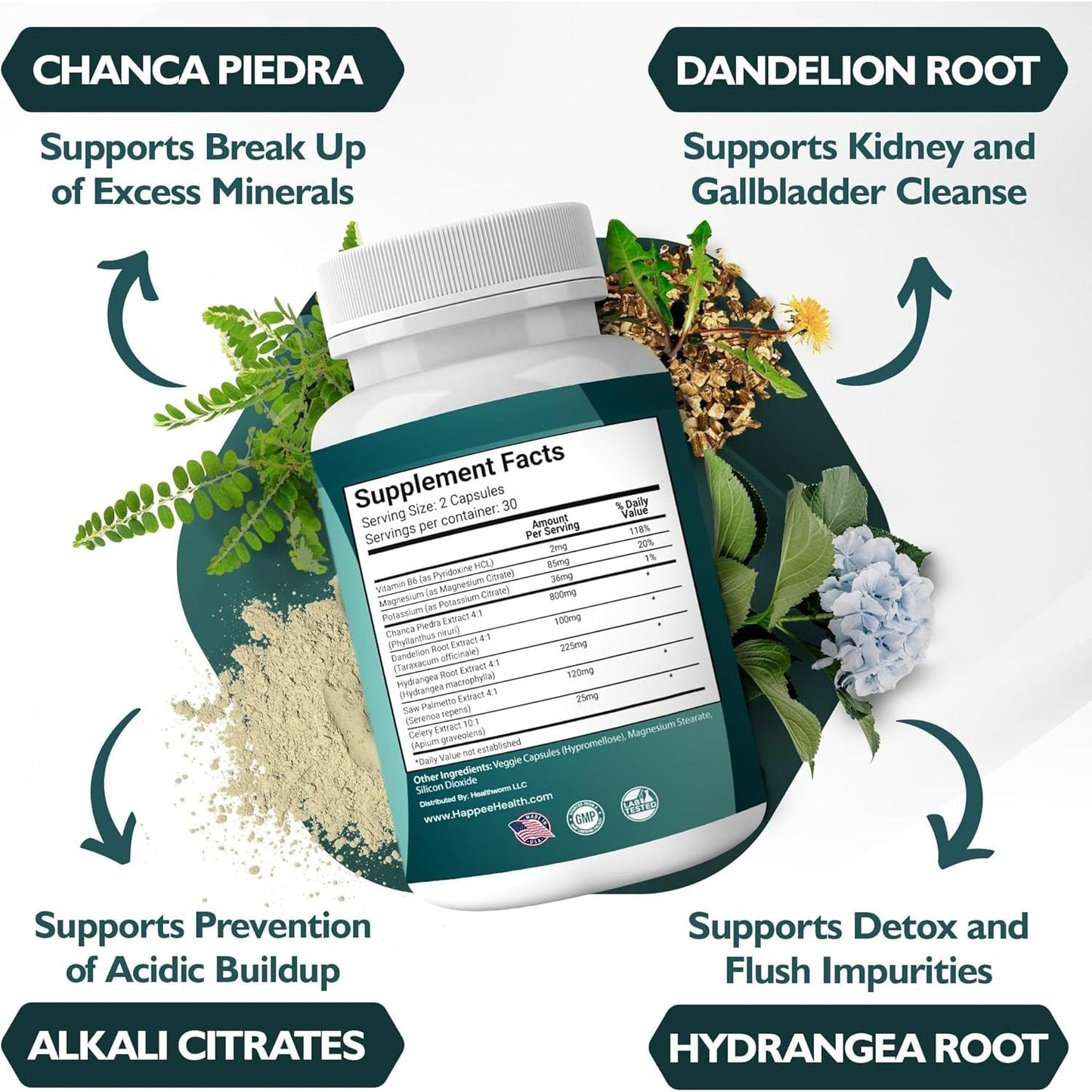 Chanca Piedra Stone Breaker Kidney & Gallbladder Cleanse 60 Capsules