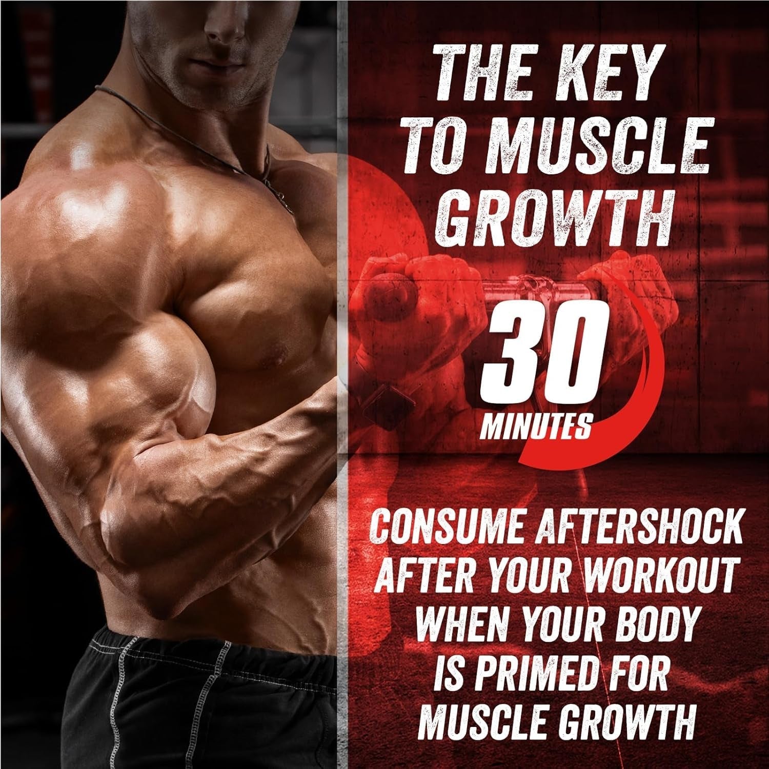 MYOGENIX Aftershock Post Workout, Muscle Growth Whey Protein Powder - Pina Colada 3 LBS