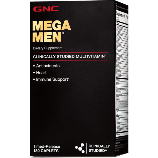 GNC Mega Men Multivitamin | Heart Health, and Immune Support | 180 Count