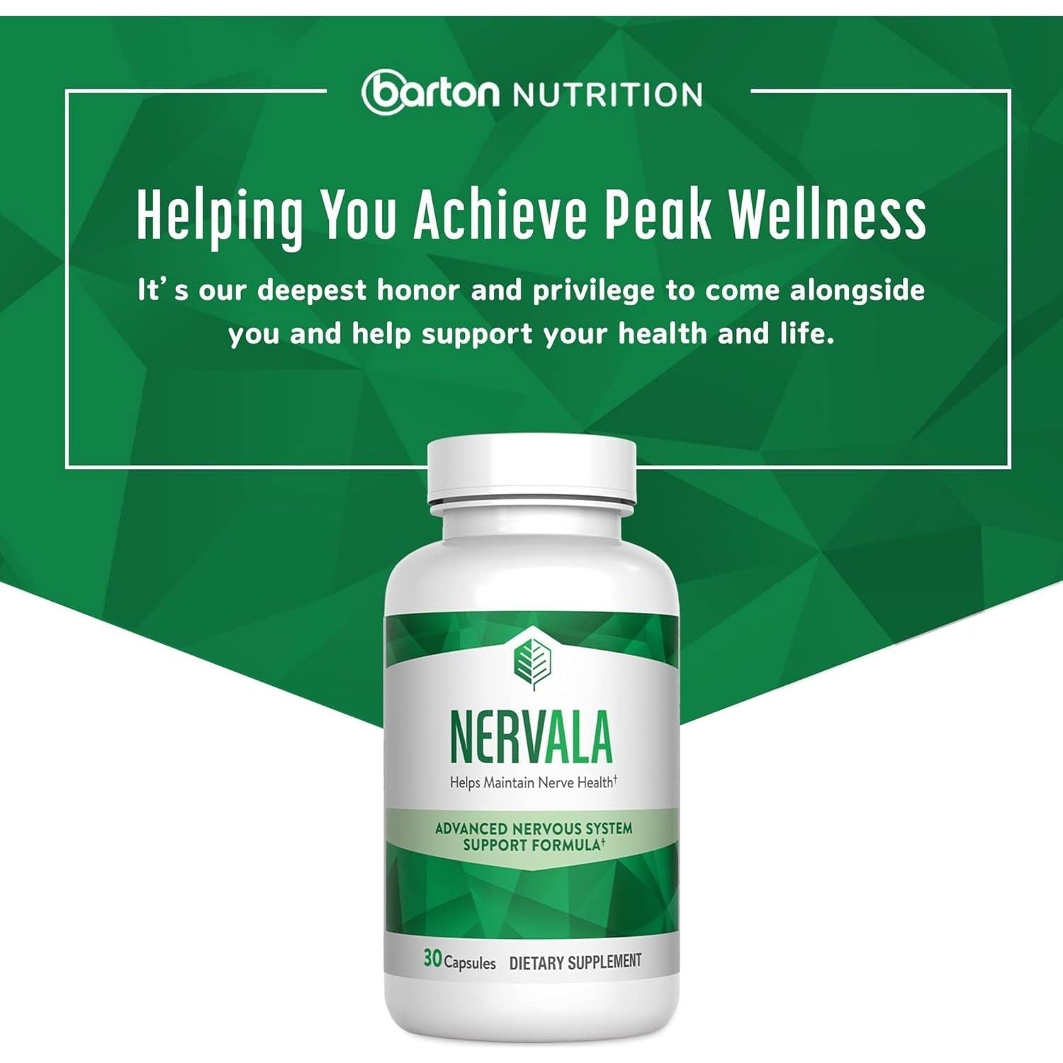 Nervala - Advanced Nerve Support Formula with Alpha Lipoic Acid 600Mg, Vitamin B 1 or Benfotiamine 75Mg - 30 Capsules 