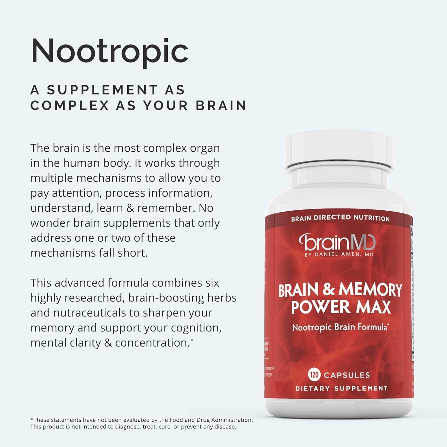 BRAINMD Dr Amen Brain & Memory Power MAX - 30 Servings