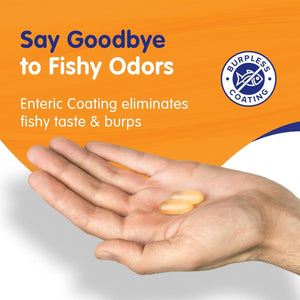 Omegavia Ultra Concentrated Omega 3 Fish Oil Burpless, 60 Softgels, 1135 Mg