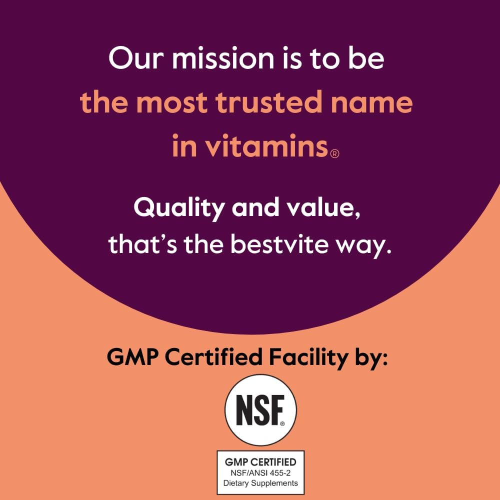 BESTVITE Taurine 1000Mg (120 Vegetarian Capsules) - No Stearates,  Fillers,  Flow Agents - Vegan - Non GMO - Gluten Free