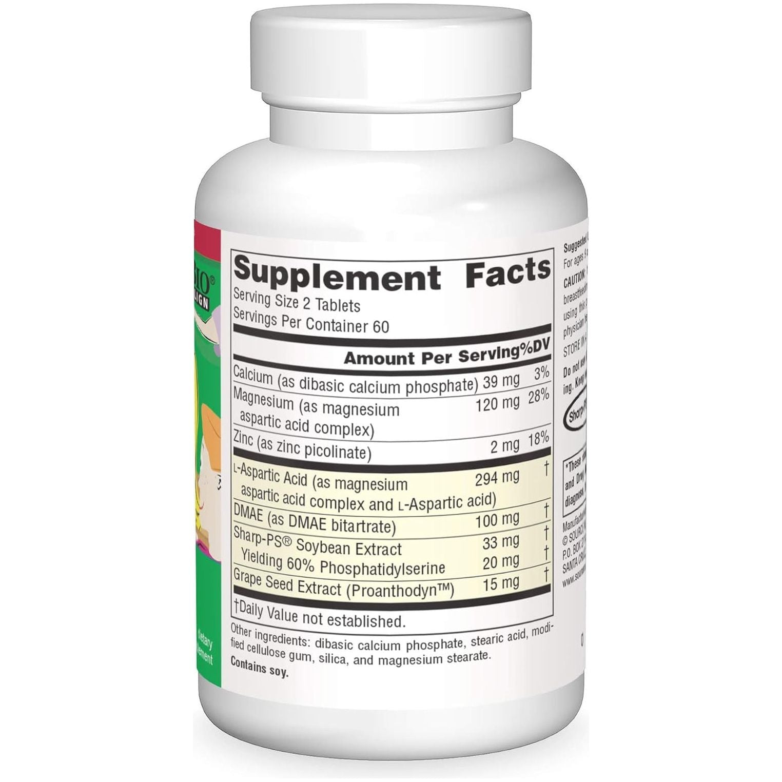 Source Naturals Attentive Child - Healthy Cognitive Nutrients for Active Children 120 Tablets