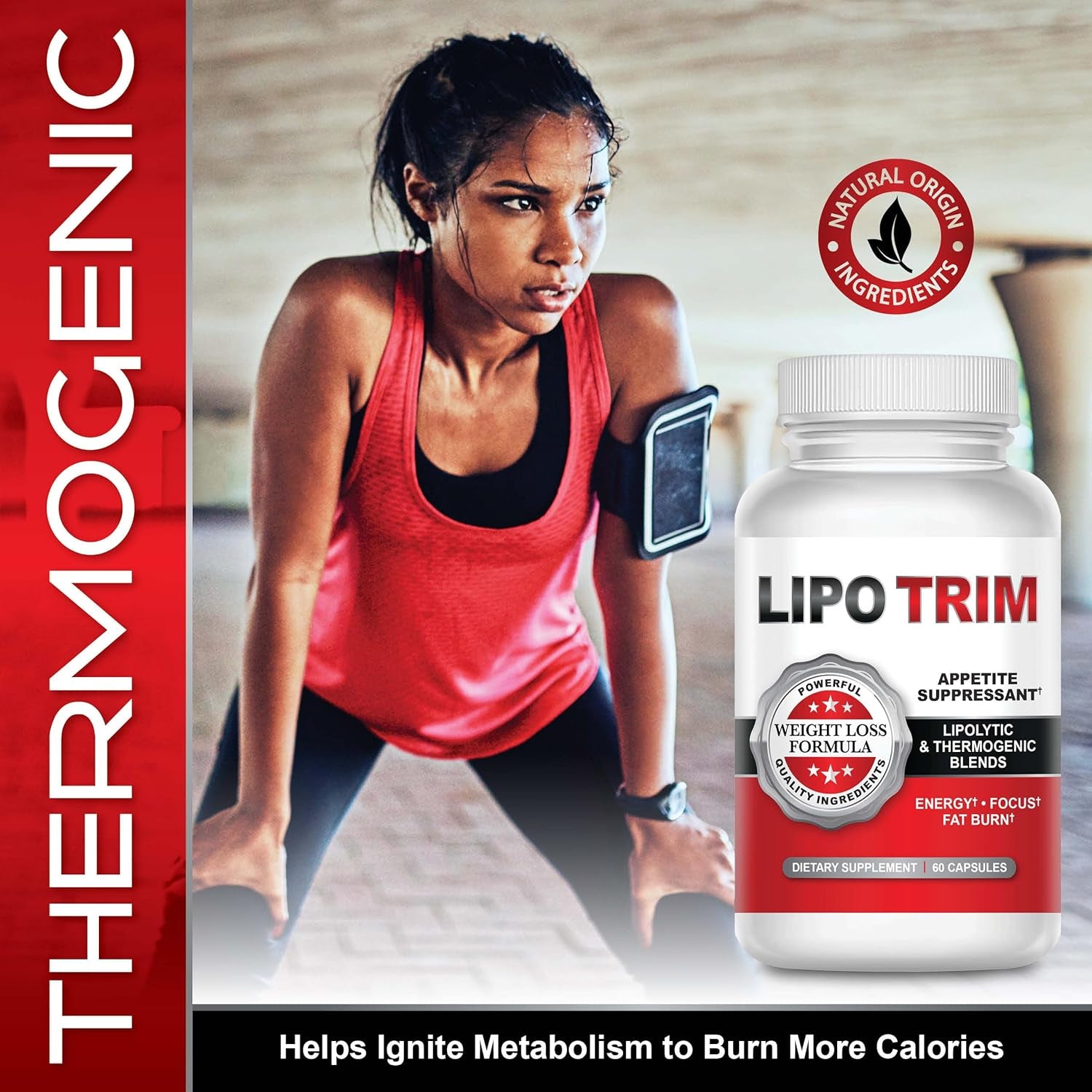Lipo Trim- Advanced Lipogenic Thermogenic Diet Pills – Boost Energy, Enhance Focus, and Accelerate Fat Loss 60 Capsules