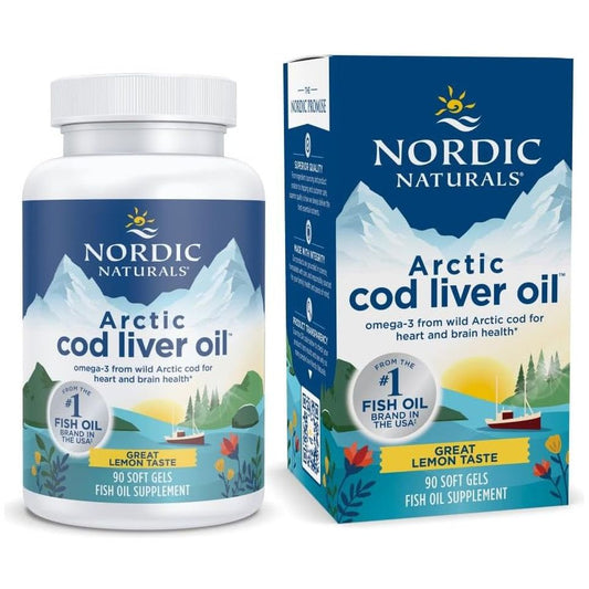 Nordic Naturals Arctic Cod Liver Oil, Lemon - 750 Mg Total Omega-3S with EPA & DHA 30 Servings