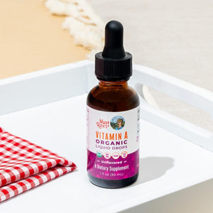 Maryruth Organics USDA Organic Vitamin A Liquid Drops for Immune Support, Eye Health, Skin Health for Ages 14+ | 3 Month Supply/10z
