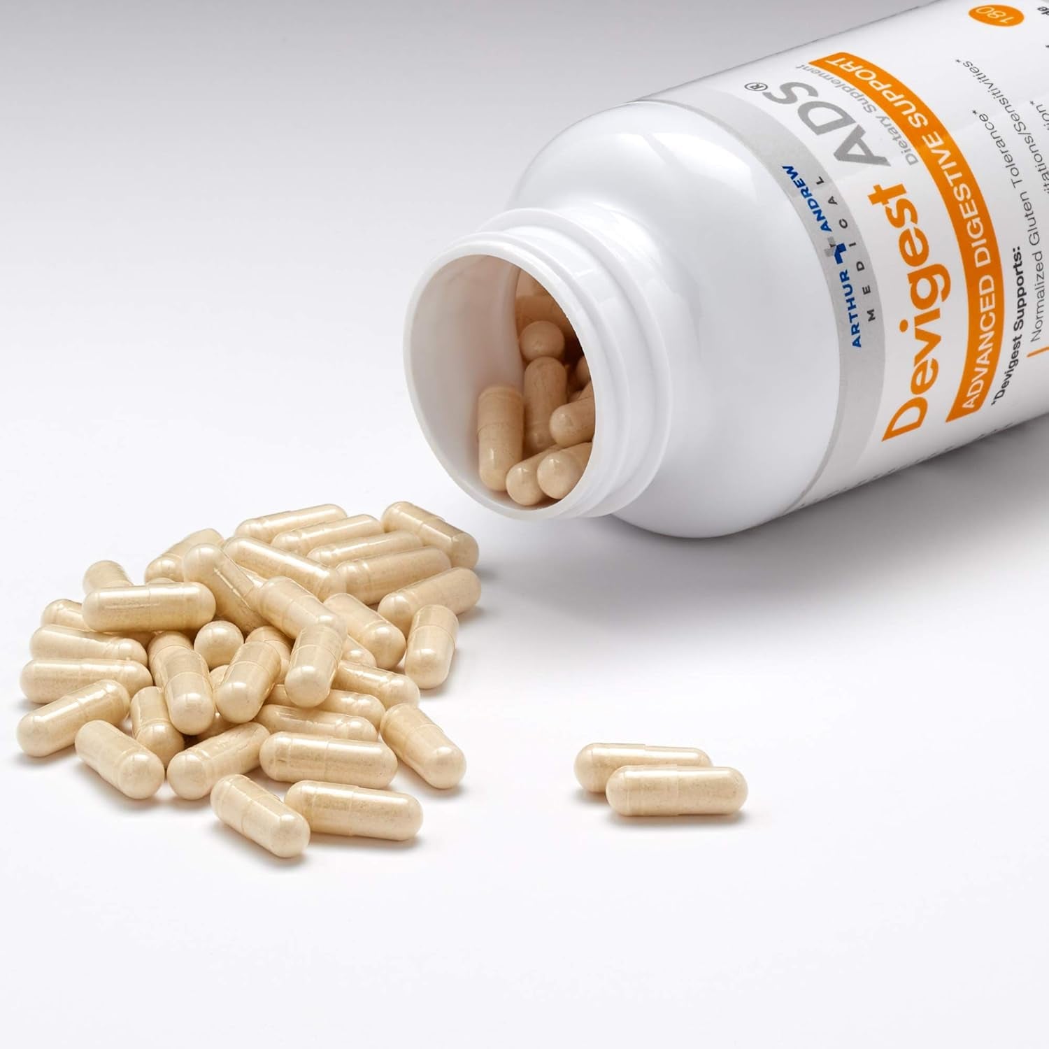 Arthur Andrew Medical - Advanced Digestive Support, Relief for Lactose Intolerance and Casein Sensitivities, 180 Capsules