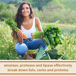 Solluna by Kimberly Snyder Feel Good Digestive Enzymes Digestion & Nutrient Absorption Aid for Stomach Pain, Gas & Bloating