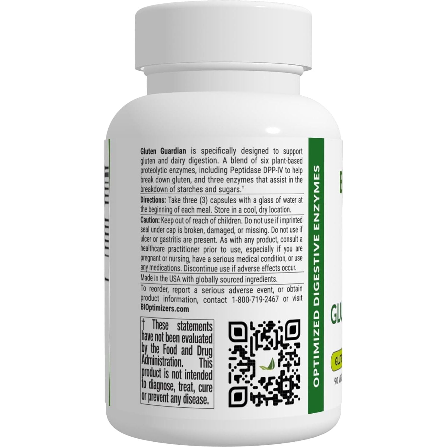 Gluten Guardian 3.0 - Enzyme Supplement with DPP-IV to Support Gluten Digestion  90 Capsules