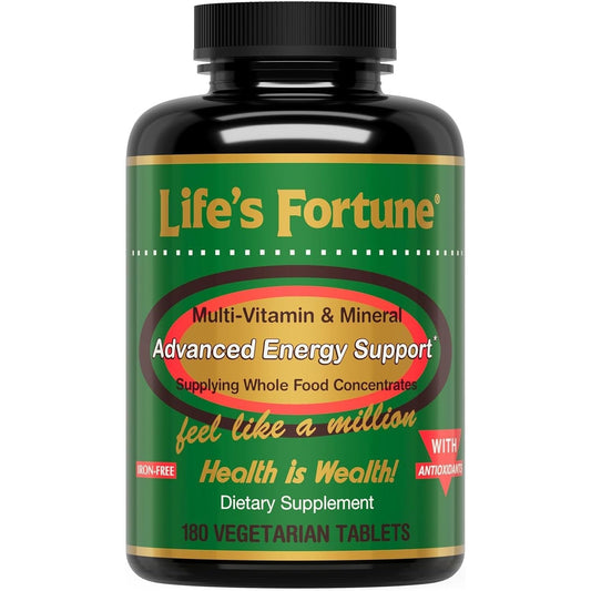 Life'S Fortune Multivitamin & Mineral, All Natural Energy Source Supplying, 180 Tab