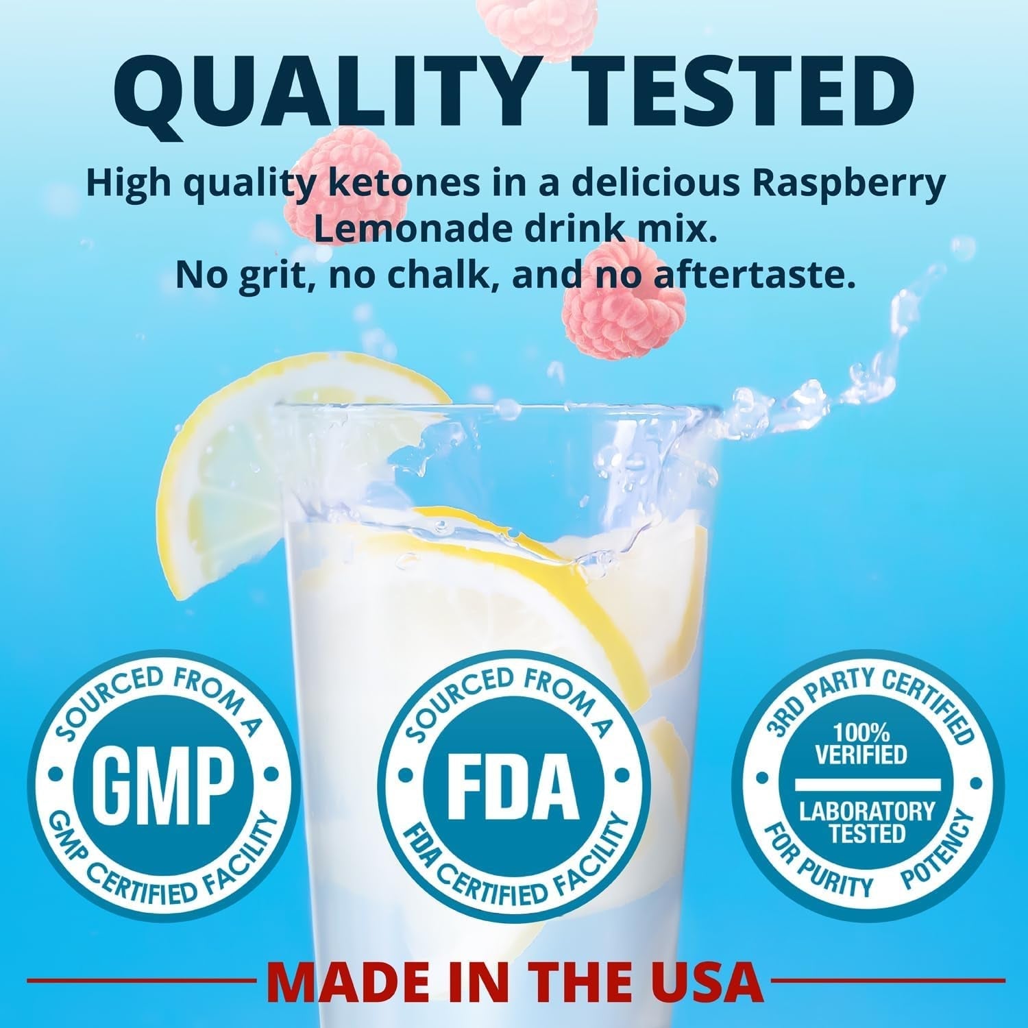 Dr. Boz - Keto BHB Powder - Increase Energy & Reduce Cravings 9.6Oz/20 Servings (Raspberry Lemonade)