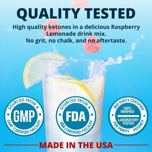 Dr. Boz - Keto BHB Powder - Increase Energy & Reduce Cravings 9.6Oz/20 Servings (Raspberry Lemonade)