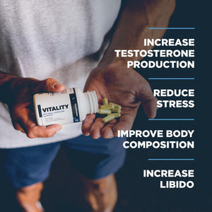 Transparent Labs Vitality Testosterone Booster with Ashwagandha KSM-66, Primavie Shilajit Extract, & DIM - 60 Count