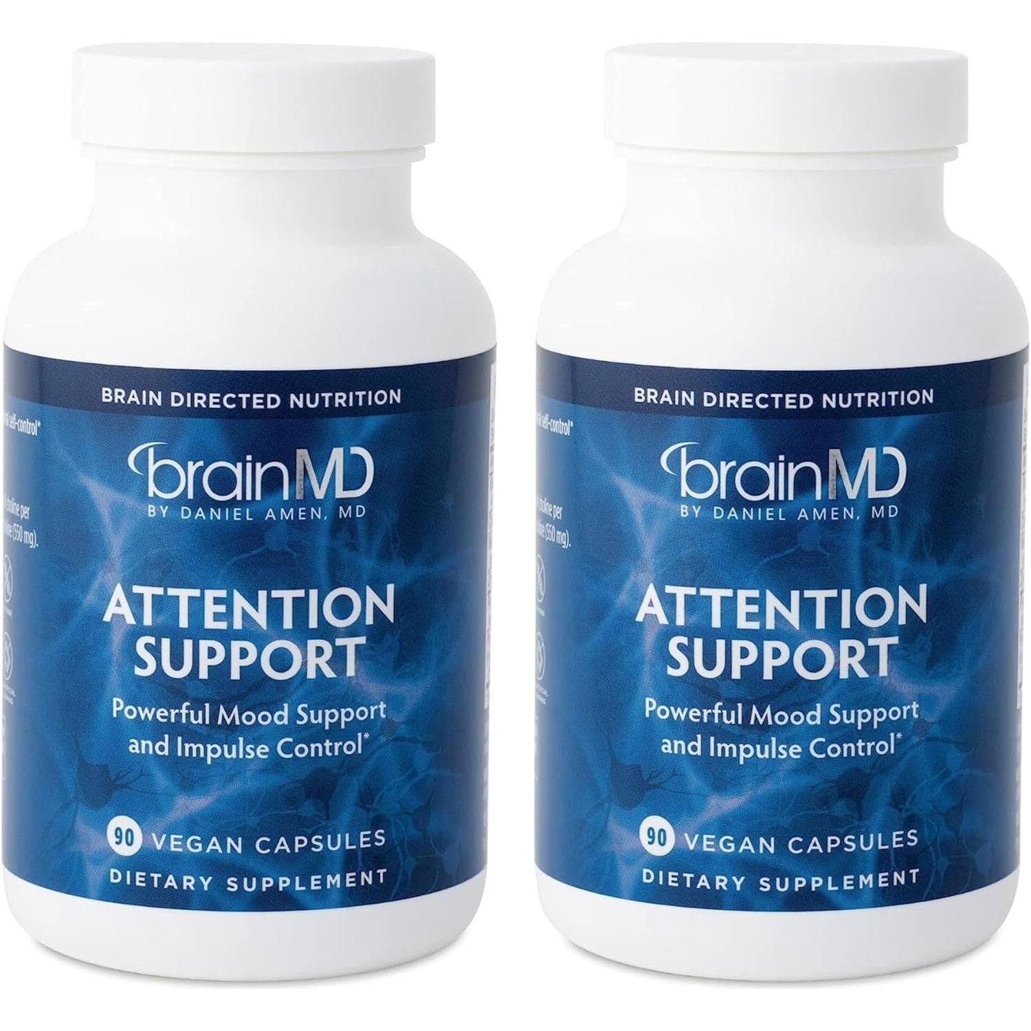BRAINMD Dr Amen Attention Support - Promotes Mental Focus & Impulse Control - 30 Servings