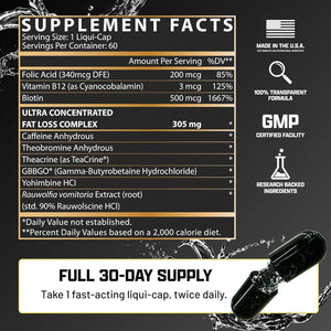 Nutrex Research Lipo-6 Black Hers Ultra Concentrate | Weight Loss Pills for Women (60 Pills)