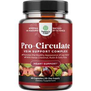 Vein Support Supplements for Spider & Varicose Veins and Improved Flow (1 Month Supply)