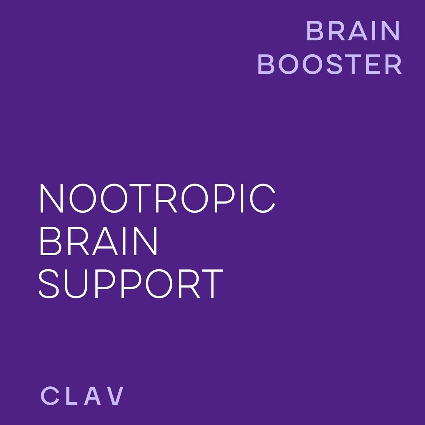 CLAV N°4 Brain Booster - Nootropics Brain Support Supplement for Memory & Focus - 60 Capsules