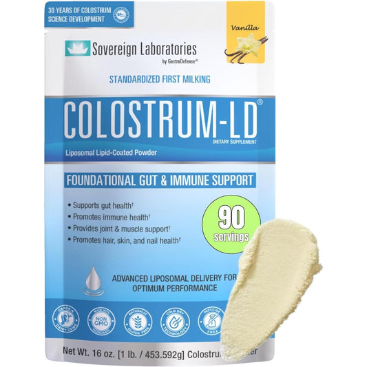 Colostrum-Ld Liposomal Delivery by Sovereign Laboratories - 16Oz Vanilla (90 Servings)