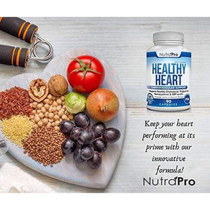 Nutrapro Healthy Heart - Artery Cleanse & Protect. Supports Healthy Cholesterol and Triglyceride. GMP Certified