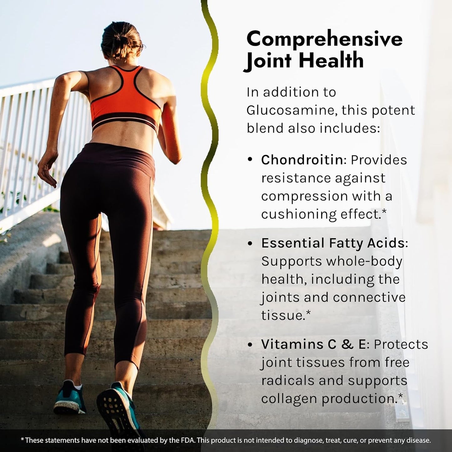 Inholtra Premium Lubri-Joint - 120 Liquid Soft-Gels - with Glucosamine, Chondroitin, Omega Fatty Acids + Vitamins C, D & E - 40 Servings