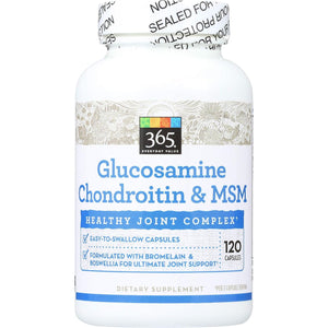 365 Everyday Value, Glucosamine Chondroitin & MSM, 120 Ct