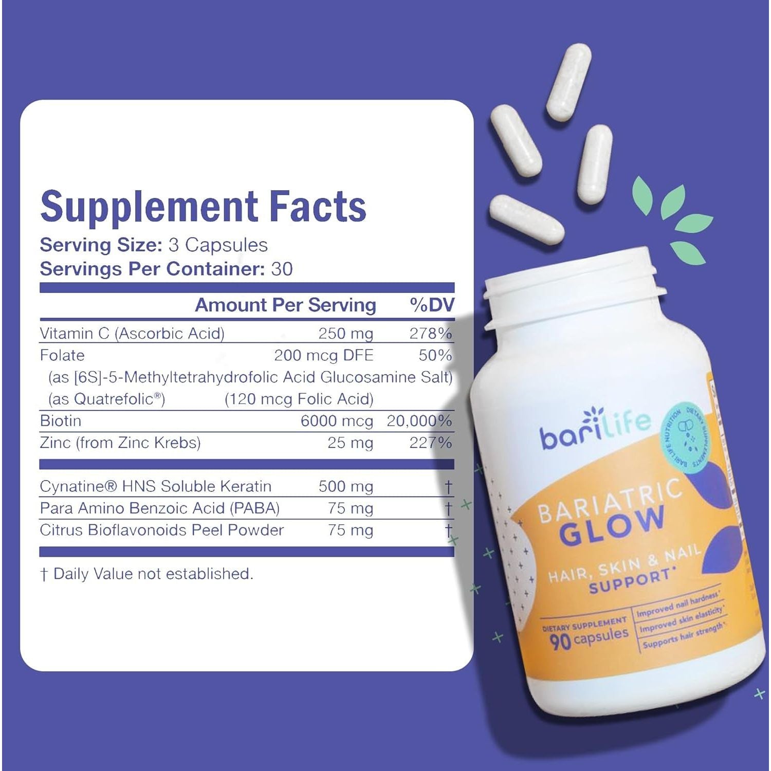 Bari Life Hair, Skin & Nails Supplement